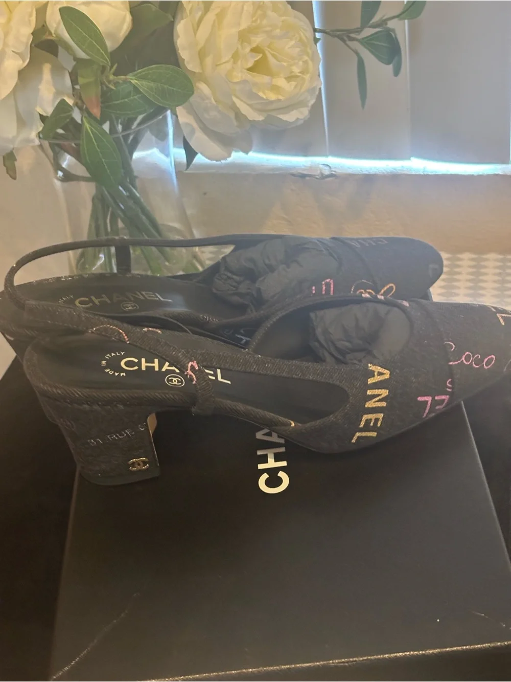 CHANEL slingback heels
